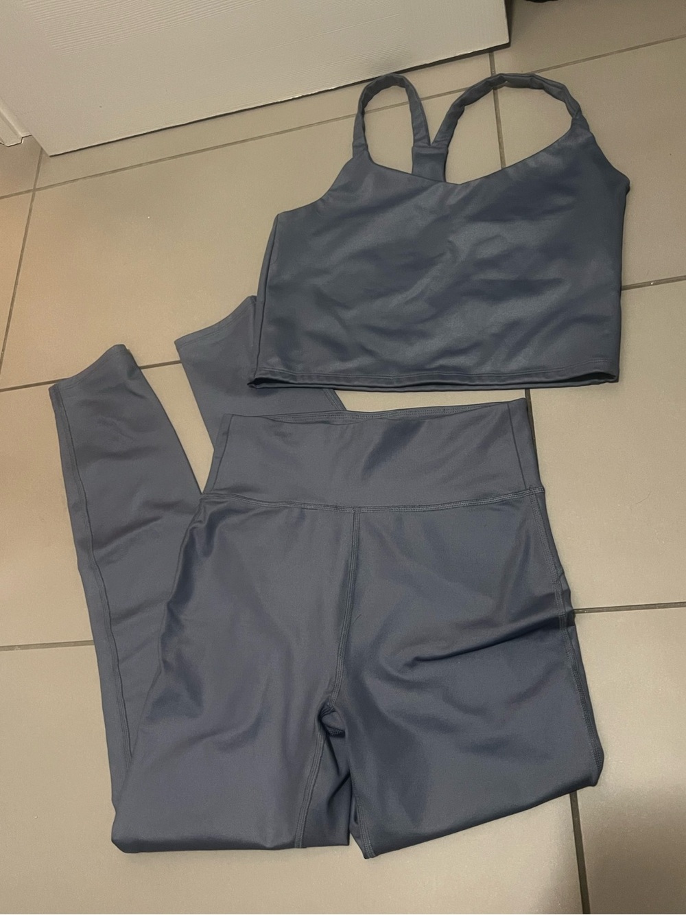 Abercrombie & Fitch Slate Blue Activewear Set